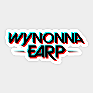 Wynonna Earp Glitch Logo - Black Sticker